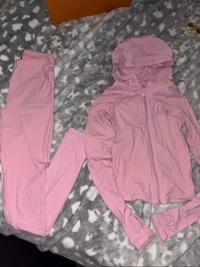 Pink Women's Hooded Active Set - Brand: b⦿w